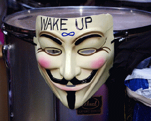 Anonymous says it's time to wake up., From ImagesAttr