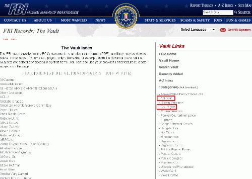 Screenshot of FBI vault index, From ImagesAttr