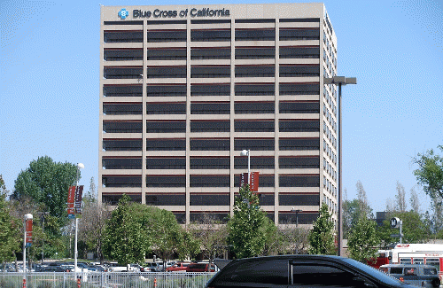 This building in Woodland Hills is home to Blue Cross of California (a health insurance company)., From ImagesAttr