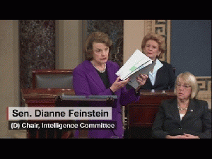 Sen. Dianne Feinstein talks intel report on Senate floor Sen. Dianne Feinstein (D-CA), took to the Senate floor Tuesday to outline the findings of an Intelligence Committee report on the CIA., From ImagesAttr