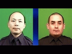 2 New York Police Officers Shot Dead - Execution Style in Brooklyn Ambush two cops shot in new york NEW YORK -- An armed man walked up to two New York Police Department officers who are officer Rafael ramos and officer wenijan Liu sitting inside a patrol , From ImagesAttr