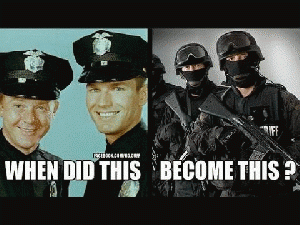 MILITARIZATION OF AMERICAS POLICE FORCE.