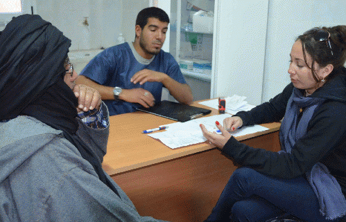 Dr. Maria Borego, one of the Cuban doctors working at the Saleh Hospital serving Sahrawi refugee camps in southern Algeria., From ImagesAttr