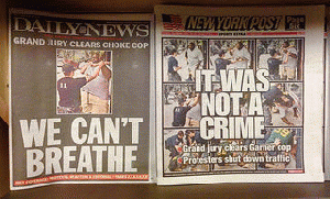 Eric Garner, Daily News & New York Post Covers, From ImagesAttr