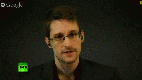 Edward Snowden speaking at Amnesty International conference via video-link, From ImagesAttr