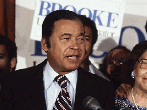 Senator Edward Brooke, the first black in U.S. history to win popular election to the Senate, died Saturday., From ImagesAttr