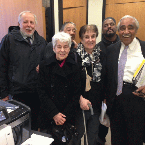 Anti-drone Activists Visit Cong. Charles Rangel