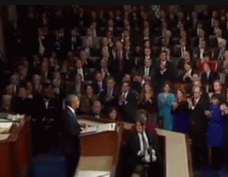 Why are all these Republicans in Congress clapping for Obama? ( Why are all these Republicans in Congress clapping for Obama? (