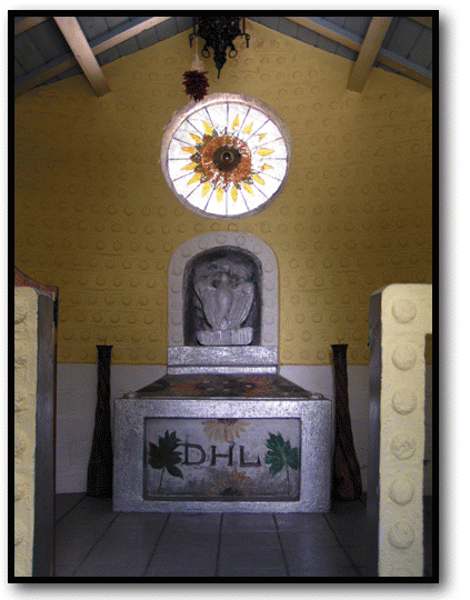 D.H. Lawrence chapel on Kiowa Ranch in Taos