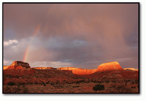 Ghost Ranch with Rainbow