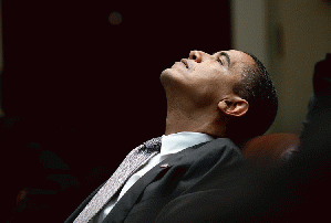 Barack Obama reflecting, From ImagesAttr