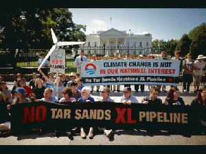 Keystone XL Pipeline Protests at White House, From ImagesAttr