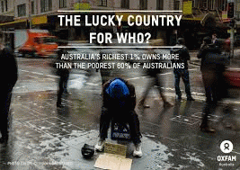 The lucky country for who?