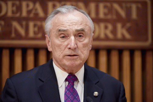 Police Commissioner Bill Bratton in a joint FBI/NYPD press conference, From ImagesAttr