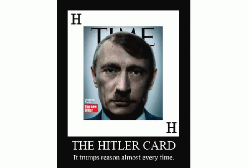 PUTIN DEMONIZED AS HITLER, From ImagesAttr