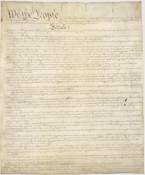 Photo of the Second American Constitution