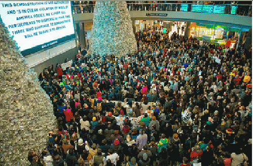 Black Lives Matter protest on December 20 th at Mall of America, From ImagesAttr