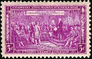 Constitution Sesquicentennial 1937 Issue-3c