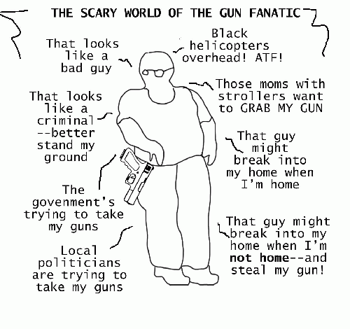 It's a scary world out there for gun advocates, From ImagesAttr