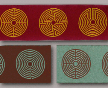 Jacquard labyrinth ribbons by Laura Foster Nicholson