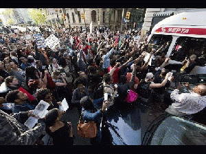 Philadelphia Protesters Clash with Police, From ImagesAttr