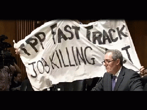 TPP PROTESTERS CRASH SENATE COMMITTEE HEARING