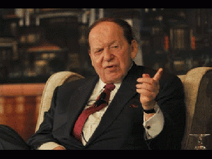 Casino mogul, and donor of millions of dollars to Republican campaigns and hawkish think tanks, Sheldon Adelson, From ImagesAttr