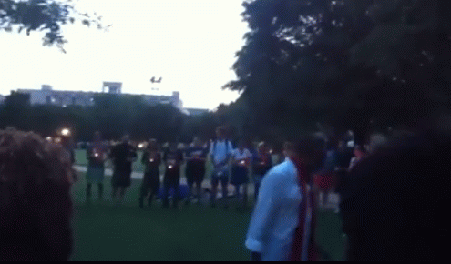 candle lighting ceremony at Marion Square, in Charlotte, SC