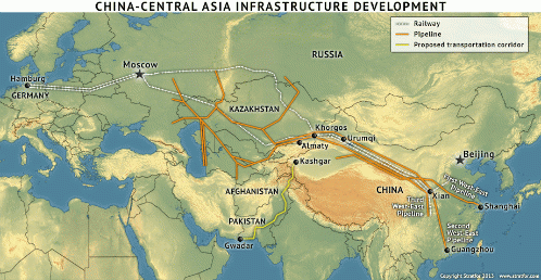 China-Central Asia Infrastructure Integrates the World Island