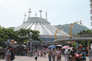 Tomorrowland in Hong Kong Disneyland.  Yes, by golly, there really is a Disney .Tomorrowland,. in the artifical city founded by Imperial Britain in 1841, Hong Kong., From ImagesAttr