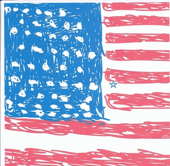 U.S. flag, stylized, From ImagesAttr