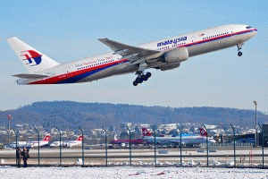 A Malaysia Airways' Boeing 777 like the one that crashed in eastern Ukraine on July 17, 2014., From ImagesAttr