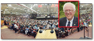 Bernie Sanders on the campaign trail (Denver, June 2015, collage)