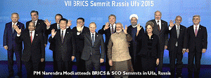 PM Narendra Modi attends BRICS & SCO Summits in Ufa, Russia