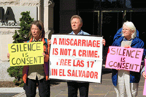 Seventeen women serving thirty year sentences in El Salvador for having miscarriages: Las 17