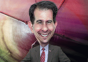 Scott Walker - Caricature