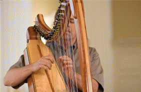 Harps have unique musical properties and are well-suited for hospice and end of life work