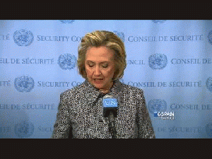 Hillary Clinton on Personal Email Account (C-SPAN) Hillary Clinton statement on use of private email account., From ImagesAttr