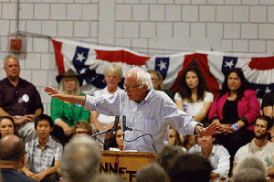 US Senator of Vermont Bernie Sanders in Conway NH on August 24th 2015