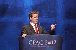 UNEDITED photo from CPAC 2012 Rand Paul Speaking