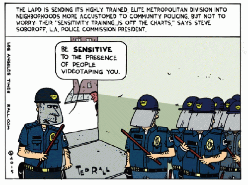 Ted Rall cartoon, From ImagesAttr