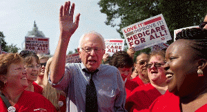 Bernie Sanders and National Nurses United members, From ImagesAttr