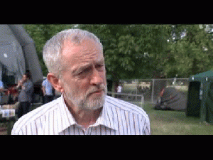 Labour leadership hopeful Jeremy Corbyn