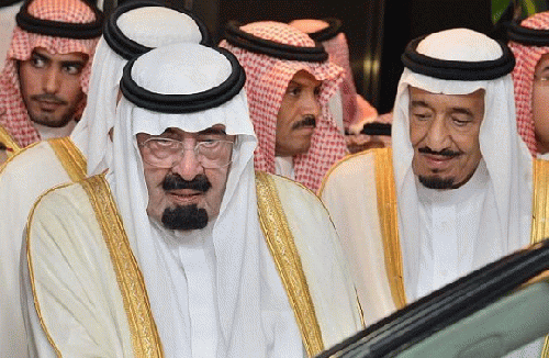 Late King Abdullah and King Salman, then the Crown Prince., From ImagesAttr