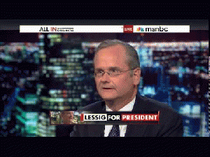 Lawrence Lessig 2016 Lawrence Lessig 2016? Chris Hayes talks to Lawrence Lessig, a Harvard professor, who today announced an exploratory committee for the 2016 Democratic ..., From ImagesAttr