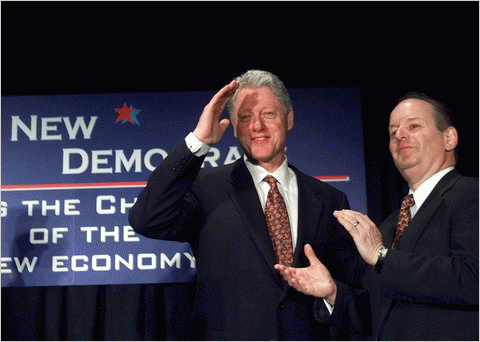President Bill Clinton with Al From, president of the Democratic Leadership Council, From ImagesAttr