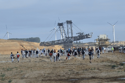 The Bagger 228 diggers are 220 metres long and the world's biggest land vehicles.