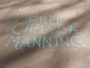 Apr14. Daily #chalkupy Free Chelsea Manning