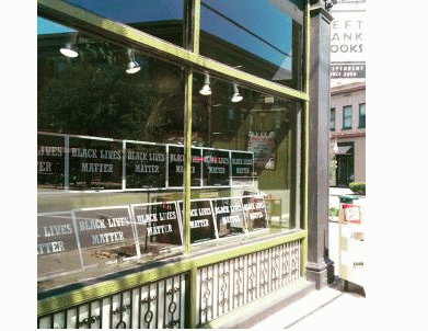 Windowfront of Book Store supporting Blacklivesmatter, From ImagesAttr