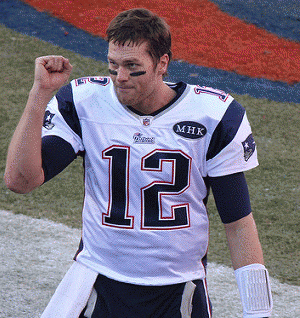 New England Patriots quarterback Tom Brady, From ImagesAttr